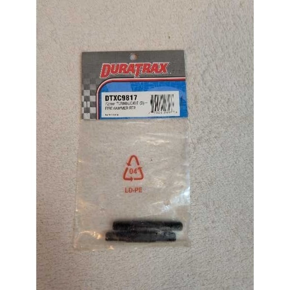 DuraTrax DTXC9817 72mm Turnbuckle (2) Firehammer RTR RC Car Part